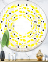 Retro Geometric Design I - Modern Round or Oval Wall Mirror - Whirl