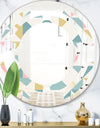 Diamond Retro I - Modern Round or Oval Wall Mirror - Space