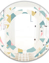 Diamond Retro I - Modern Round or Oval Wall Mirror - Space