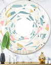 Diamond Retro I - Modern Round or Oval Wall Mirror - Whirl