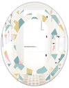 Diamond Retro I - Modern Round or Oval Wall Mirror - Space