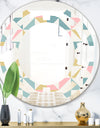 Diamond Retro II - Modern Round or Oval Wall Mirror - Space