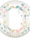 Diamond Retro II - Modern Round or Oval Wall Mirror - Space