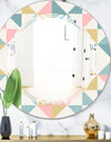Diamond Retro II - Modern Round or Oval Wall Mirror - Triple C