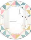 Diamond Retro II - Modern Round or Oval Wall Mirror - Triple C