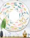 Diamond Retro II - Modern Round or Oval Wall Mirror - Whirl