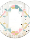 Diamond Retro II - Modern Round or Oval Wall Mirror - Quatrefoil