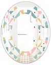 Diamond Retro II - Modern Round or Oval Wall Mirror - Space