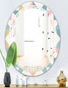 Diamond Retro II - Modern Round or Oval Wall Mirror - Triple C