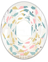 Diamond Retro II - Modern Round or Oval Wall Mirror - Whirl