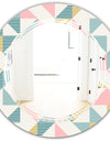 Diamond Retro XI - Modern Round or Oval Wall Mirror - Triple C