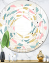 Diamond Retro XI - Modern Round or Oval Wall Mirror - Whirl