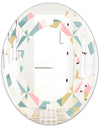 Diamond Retro XI - Modern Round or Oval Wall Mirror - Space