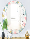 Diamond Retro XI - Modern Round or Oval Wall Mirror - Triple C