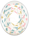 Diamond Retro XI - Modern Round or Oval Wall Mirror - Whirl
