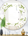 Tropical Botanicals I - Modern Round or Oval Wall Mirror - Space