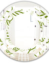 Tropical Botanicals I - Modern Round or Oval Wall Mirror - Space