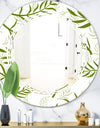 Tropical Botanicals I - Modern Round or Oval Wall Mirror - Triple C