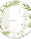 Tropical Botanicals I - Modern Round or Oval Wall Mirror - Triple C