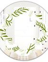 Tropical Botanicals I - Modern Round or Oval Wall Mirror - Quatrefoil