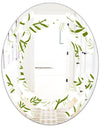 Tropical Botanicals I - Modern Round or Oval Wall Mirror - Space