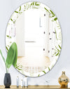 Tropical Botanicals I - Modern Round or Oval Wall Mirror - Triple C