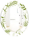 Tropical Botanicals I - Modern Round or Oval Wall Mirror - Triple C