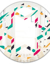 Retro Geometric Design III - Modern Round or Oval Wall Mirror - Hexagon Star