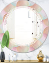 Abstract Design Retro Pattern VII - Modern Round or Oval Wall Mirror - Triple C