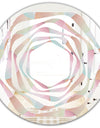 Abstract Design Retro Pattern VII - Modern Round or Oval Wall Mirror - Whirl