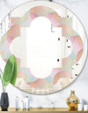 Abstract Design Retro Pattern VII - Modern Round or Oval Wall Mirror - Quatrefoil