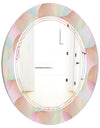 Abstract Design Retro Pattern VII - Modern Round or Oval Wall Mirror - Triple C
