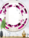 Abstract Design Retro Pattern VI - Cottage Round or Oval Wall Mirror - Space