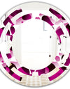 Abstract Design Retro Pattern VI - Cottage Round or Oval Wall Mirror - Space