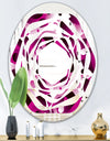 Abstract Design Retro Pattern VI - Cottage Round or Oval Wall Mirror - Whirl