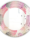 Retro Circular Pattern VIII - Modern Round or Oval Wall Mirror - Wave