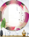 Retro Circular Pattern VIII - Modern Round or Oval Wall Mirror - Triple C