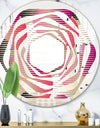 Retro Circular Pattern VIII - Modern Round or Oval Wall Mirror - Whirl