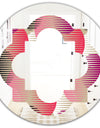 Retro Circular Pattern VIII - Modern Round or Oval Wall Mirror - Quatrefoil