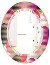Retro Circular Pattern VIII - Modern Round or Oval Wall Mirror - Triple C