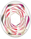 Retro Circular Pattern VIII - Modern Round or Oval Wall Mirror - Whirl