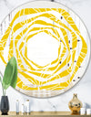 Butterflies hand drawn color pattern - Modern Round or Oval Wall Mirror - Whirl
