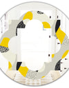 Abstract Design Retro Pattern V - Modern Round or Oval Wall Mirror - Quatrefoil