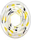 Abstract Design Retro Pattern V - Modern Round or Oval Wall Mirror - Whirl