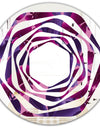 Orchid blossom colorful pattern - Modern Round or Oval Wall Mirror - Whirl