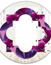 Orchid blossom colorful pattern - Modern Round or Oval Wall Mirror - Quatrefoil