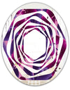 Orchid blossom colorful pattern - Modern Round or Oval Wall Mirror - Whirl