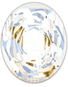 Orchid blossom color pattern - Modern Round or Oval Wall Mirror - Whirl
