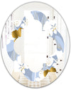 Orchid blossom color pattern - Modern Round or Oval Wall Mirror - Quatrefoil