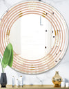 Pineapple Summer Bliss VII - Modern Round or Oval Wall Mirror - Wave